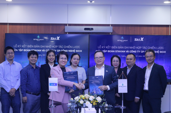 Strategic Digital Transformation Partnership Signing Ceremony between Stavian Group, Bzisoft Technology Solutions, and SiciX Technology