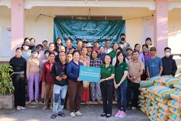 Stavian Group charity program supporting flood recovery in Dak Lak Province